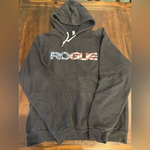 Rogue Black Hoodie with Patriotic Logo